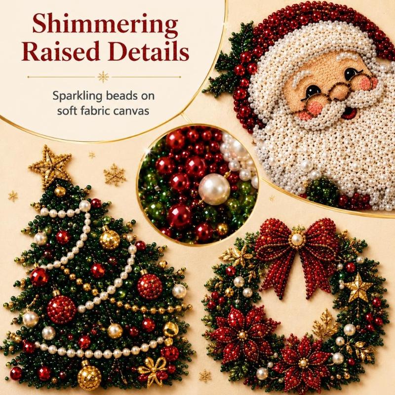 Embroidery Xmas Kits - 1 stuk 5D DIY wanddecoratie Kerstman