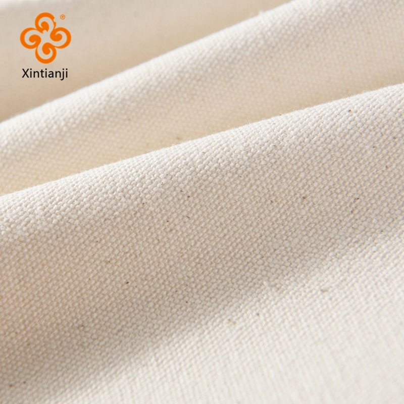 Linen Fabric Natural - Pure kleur katoenen canvas stof verdikte
