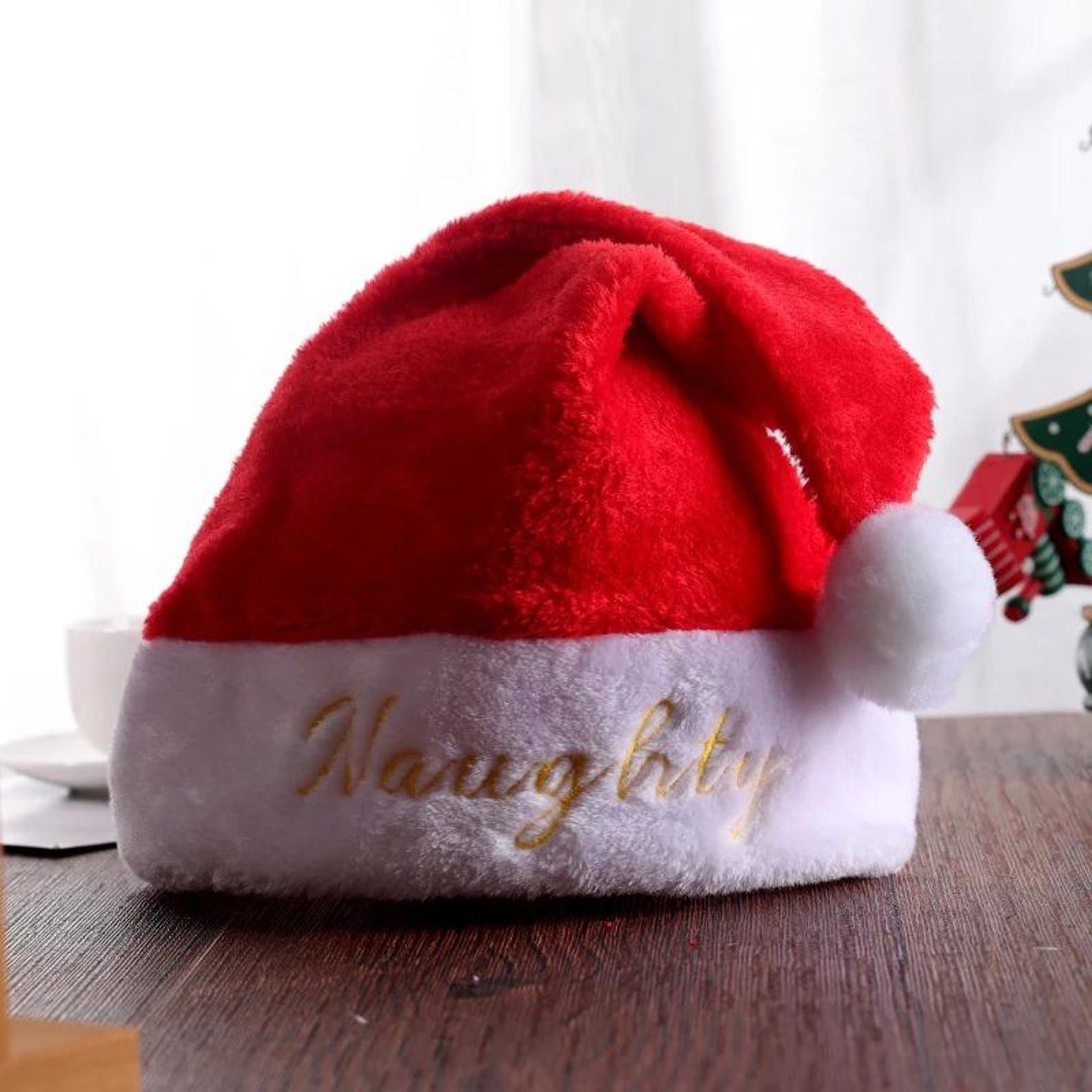 Embroidery Name - Gepersonaliseerde borduurwerk kerstmutsen met namen, aangepaste