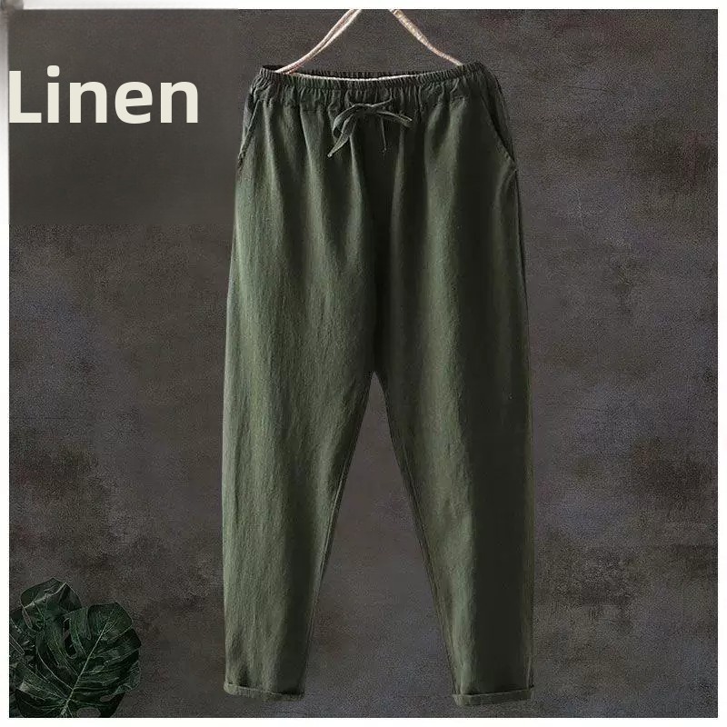 Linen Fabric Natural - Zuiver linnen ademende elastische nieuwe stijl