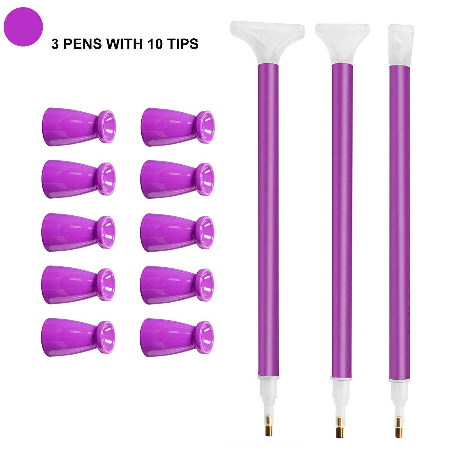 Embroidery Uae - 10 siliconen tips & 3 pennen