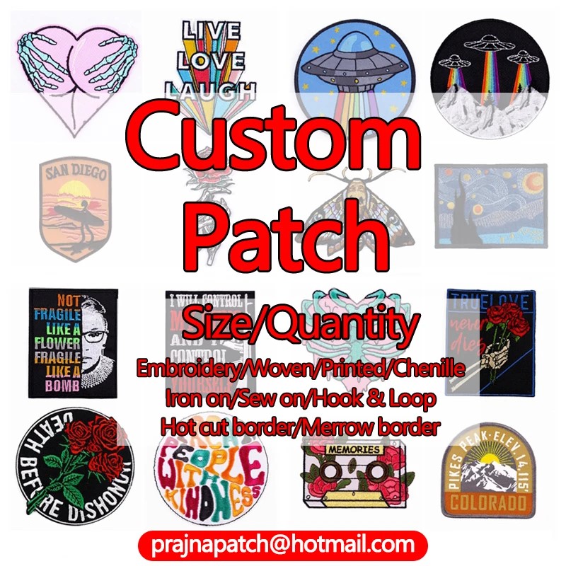 Embroidery Name Designs - Aangepaste borduurpatch Opstrijkbare patches voor kleding