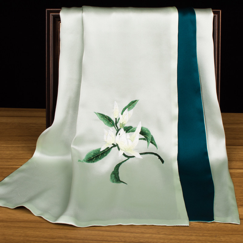 Sjaal van puur zijde met Suzho - Embroidery Gift recensie en prijs