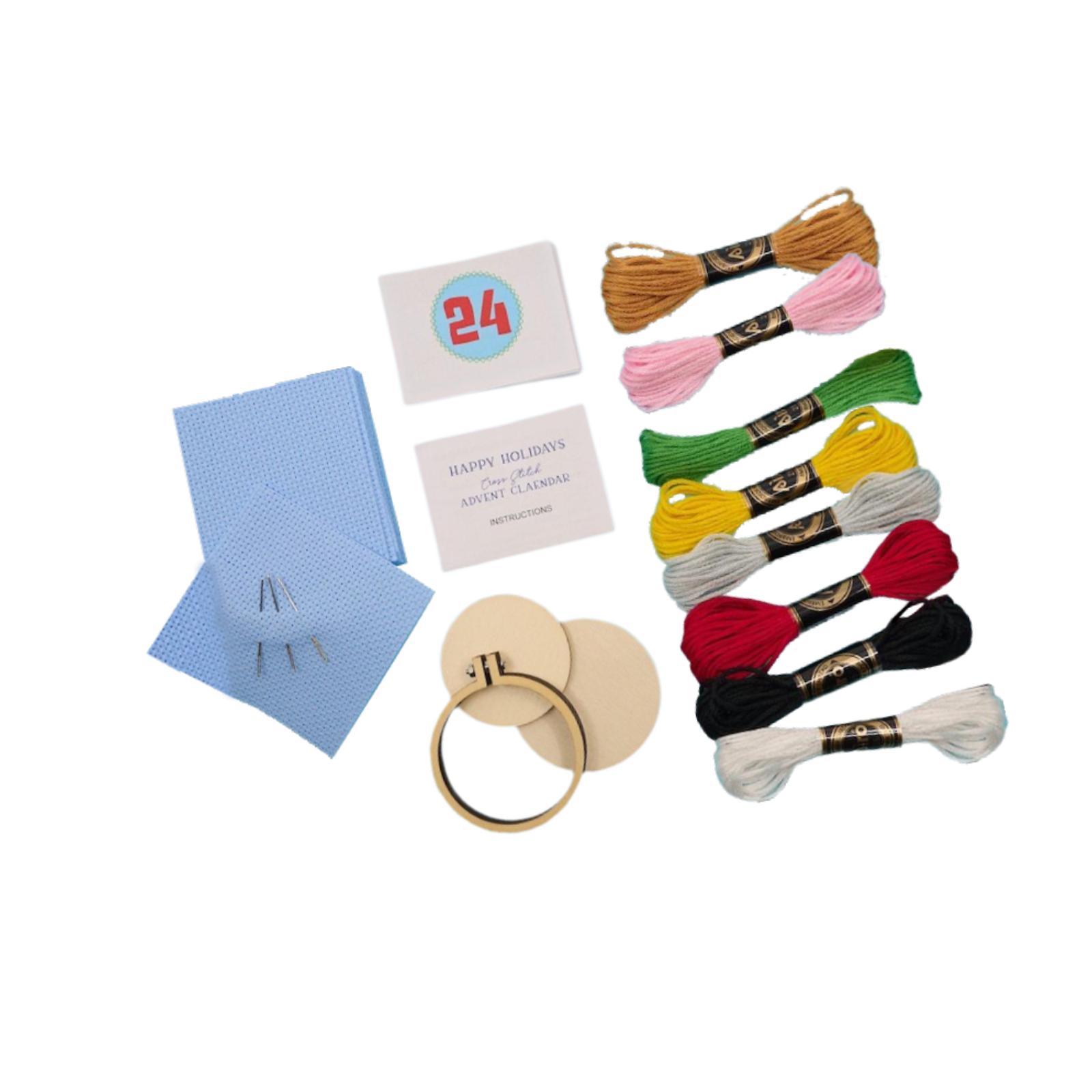 Kerst adventskalender, kerstst - Embroidery Xmas Kits recensie en prijs