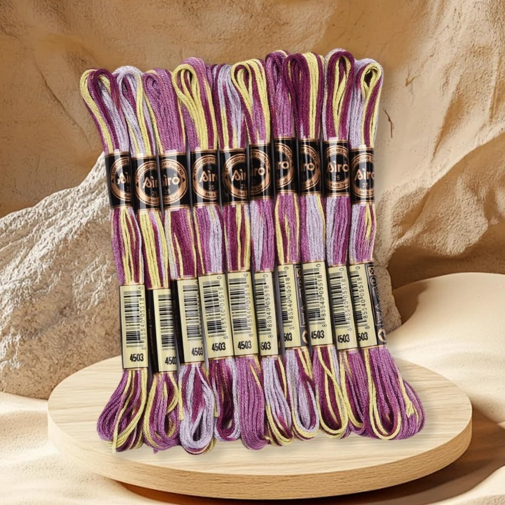 6-strengen paars bonte borduur - Embroidery Computer recensie en prijs