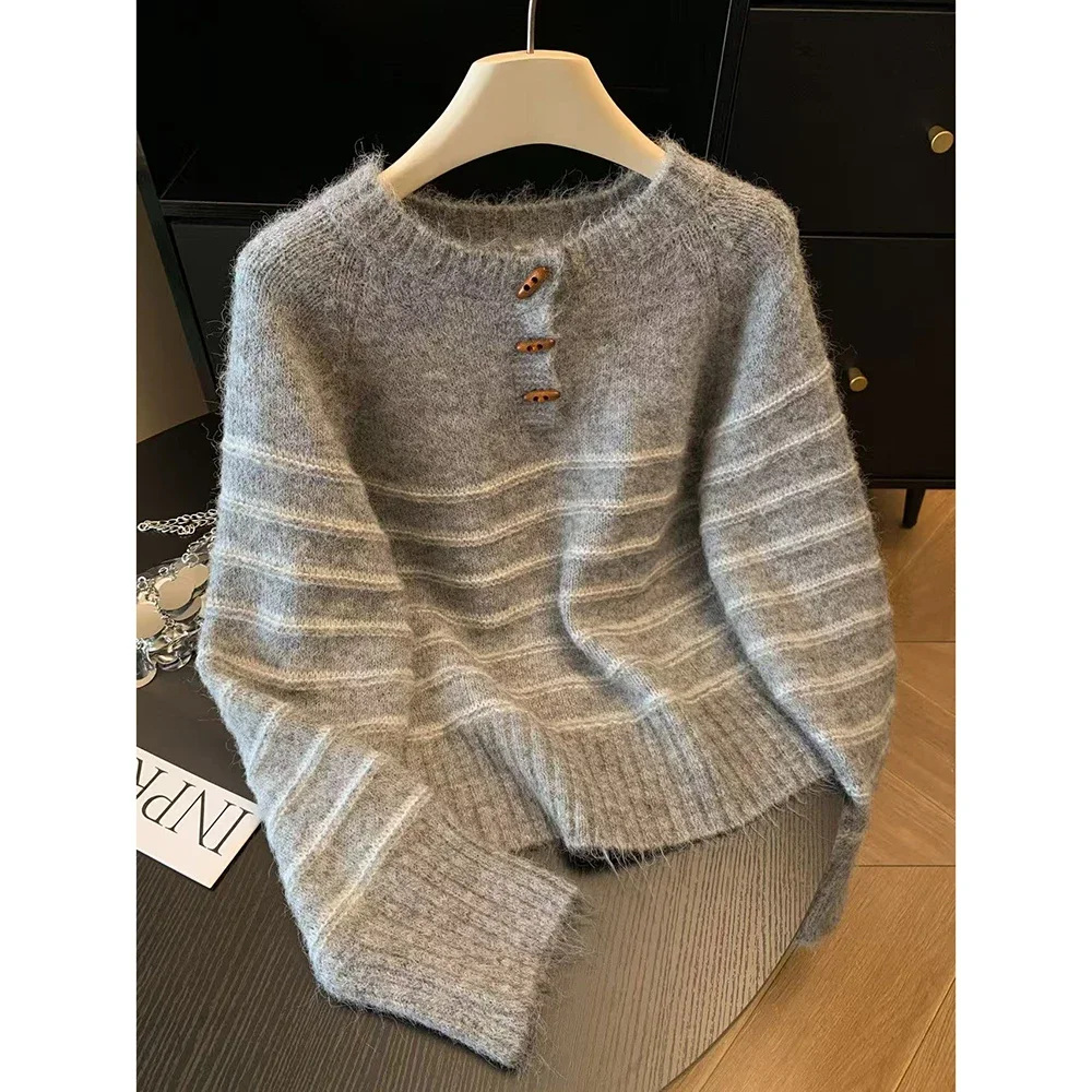 Herfst Winter Dames gestreepte - Embroidery Fashion recensie en prijs