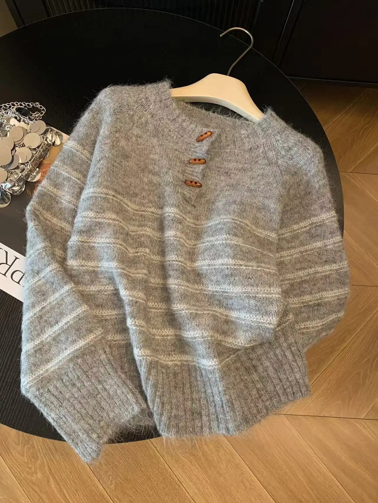 Herfst Winter Dames gestreepte - Embroidery Fashion recensie en prijs