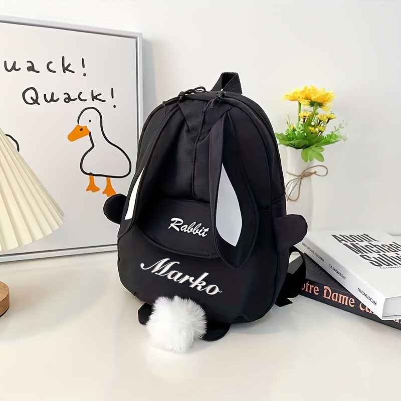 Gepersonaliseerde konijnenrugz - Embroidery Name Designs recensie en prijs