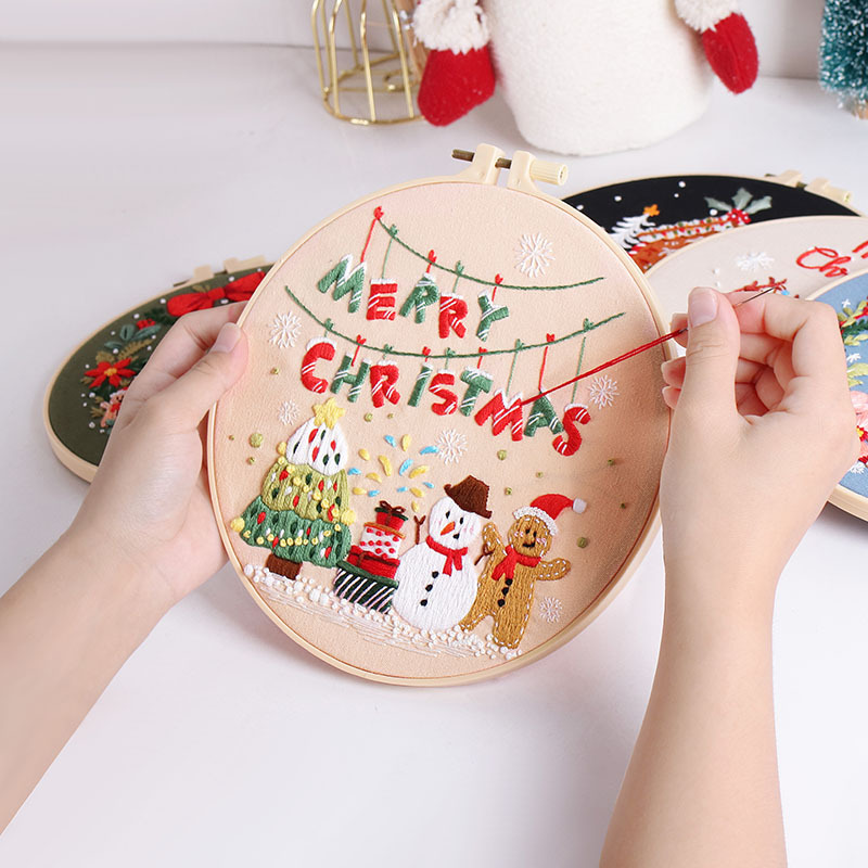 Vrolijk Kerstfeest Diy Borduur - Embroidery Xmas Kits recensie en prijs