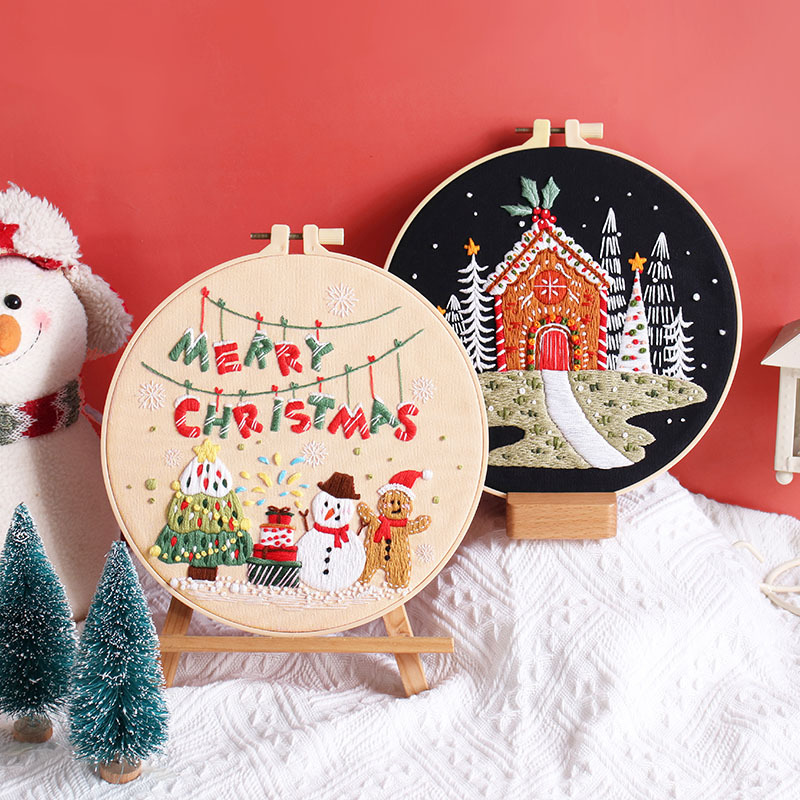 Vrolijk Kerstfeest Diy Borduur - Embroidery Xmas Kits recensie en prijs