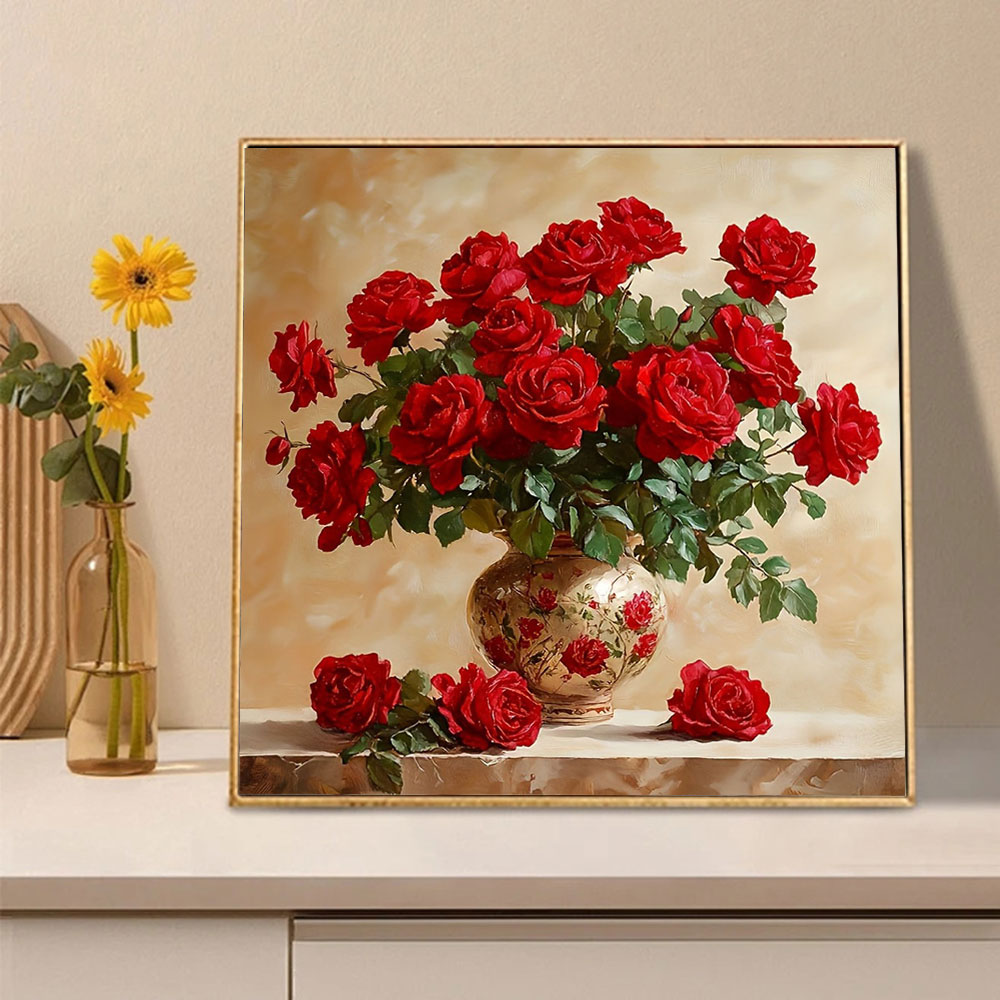 Rose Diamond schilderij volled - Embroidery Uae recensie en prijs