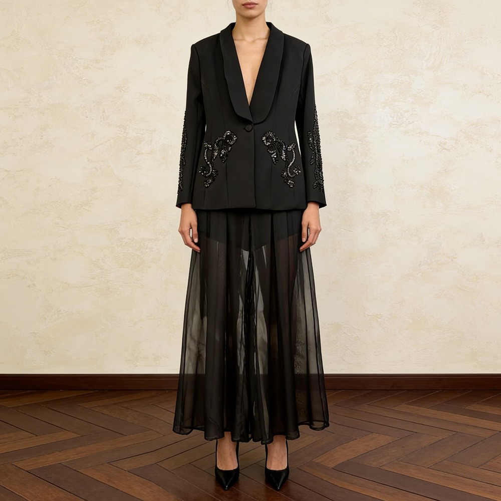 TWOTWINSTYLE Solid Spliced ​​B - Embroidery Jacket recensie en prijs