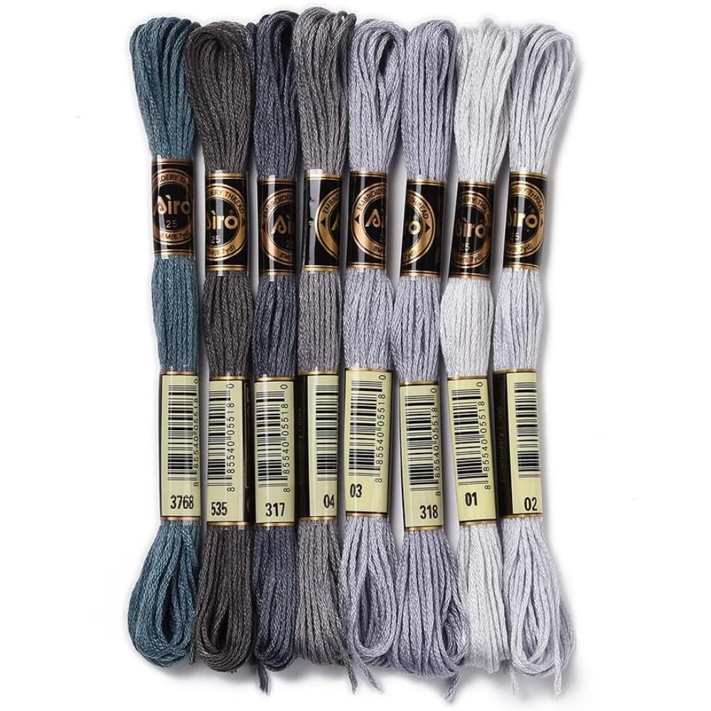 8 Strengen 70 Yards Grijs Vrie - Embroidery Computer recensie en prijs