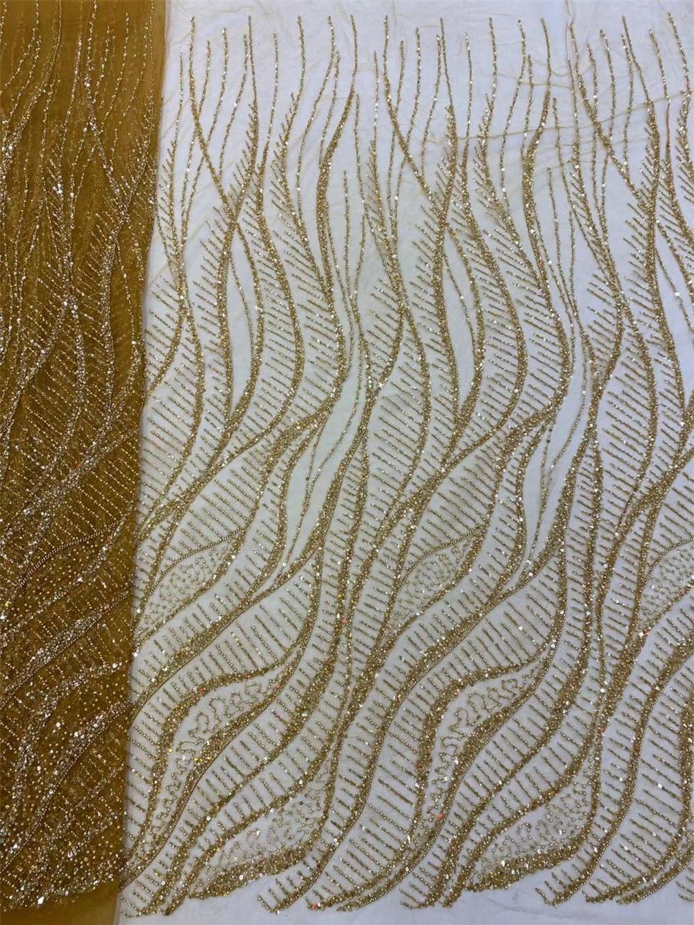 Afrikaanse Pailletten Kralen K - Embroidery Net Fabric recensie en prijs