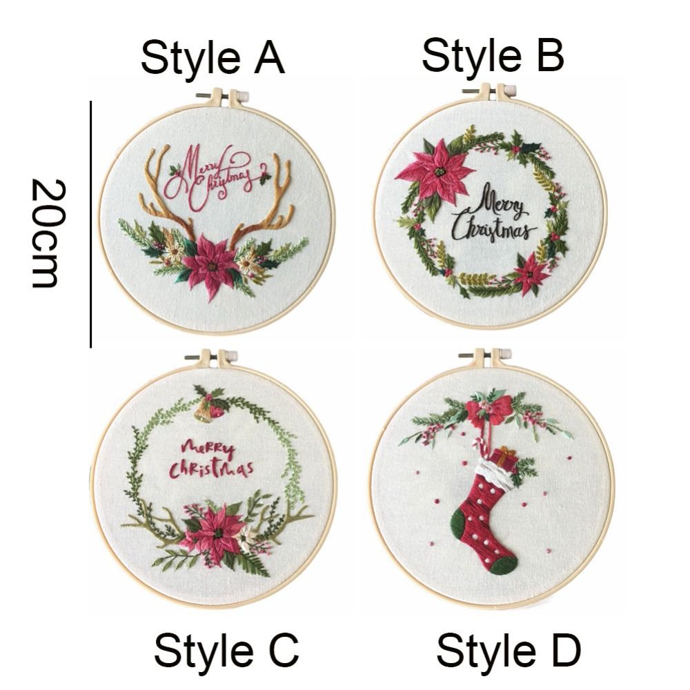 Kerstcadeaus DIY Kerstborduurp - Embroidery Xmas Kits recensie en prijs