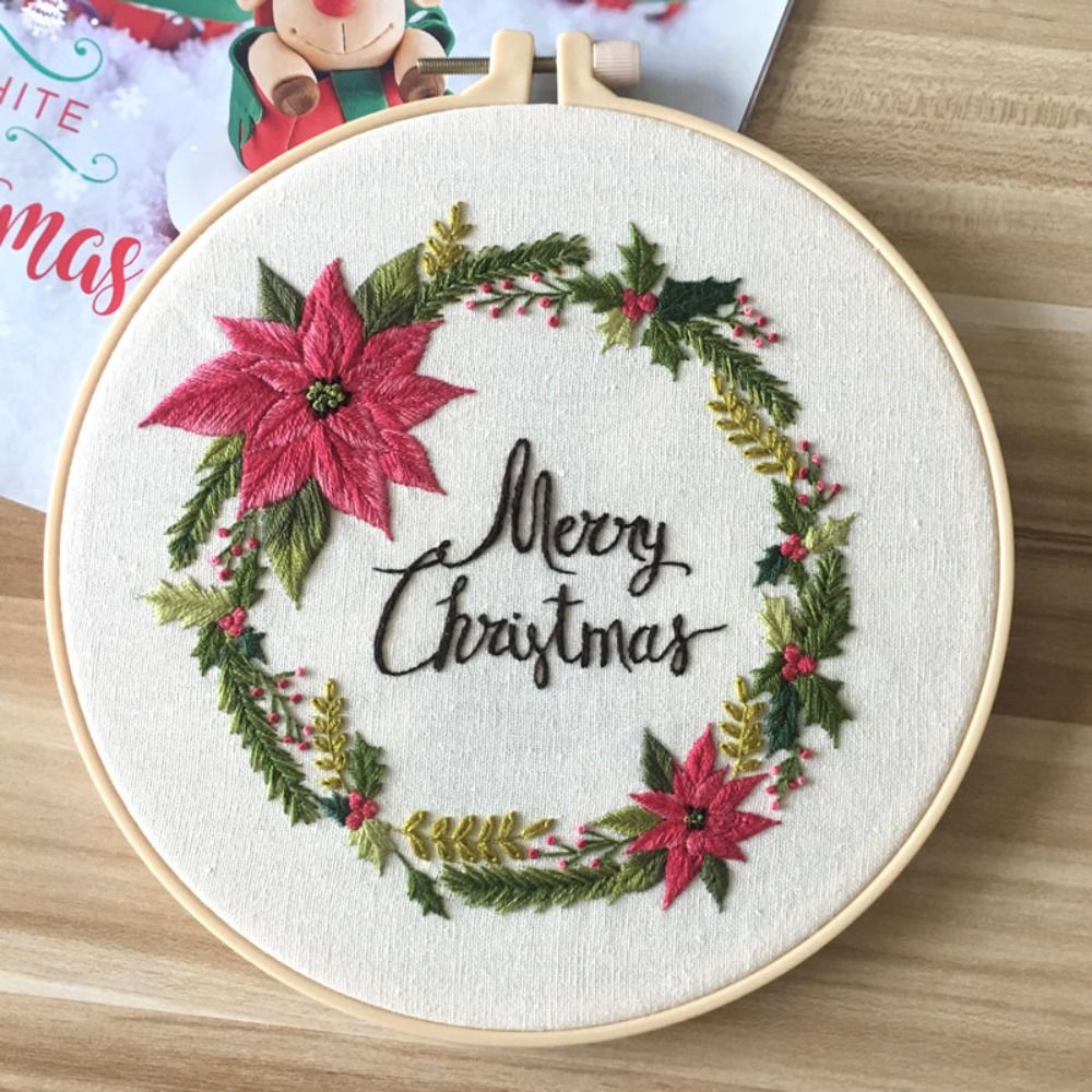 Kerstcadeaus DIY Kerstborduurp - Embroidery Xmas Kits recensie en prijs