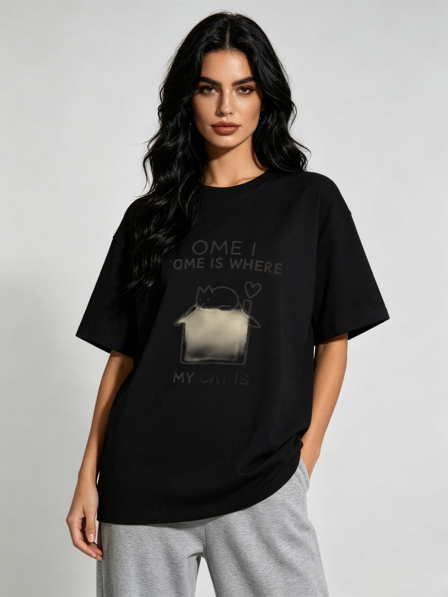 Basic T-shirt Dames Modaal Kat - Embroidery University recensie en prijs