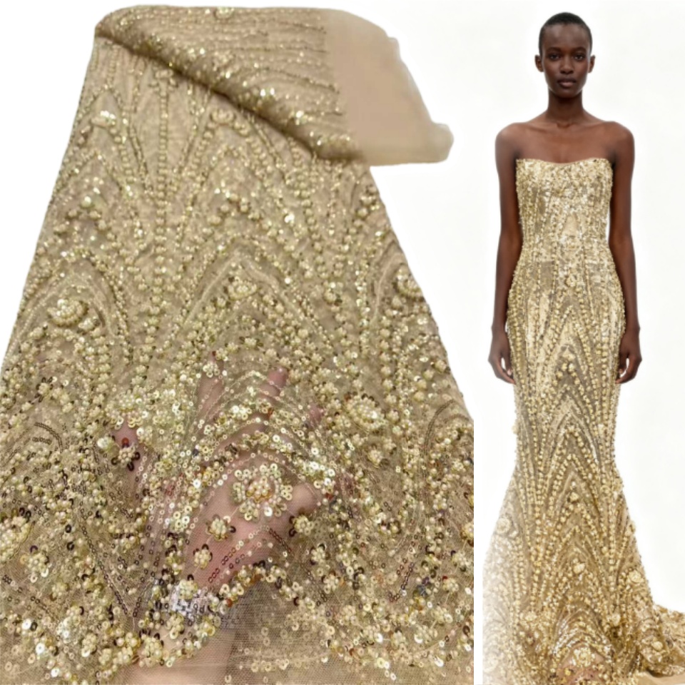 2026 Afrikaanse Nigeriaanse Ho - Embroidery Net Fabric recensie en prijs