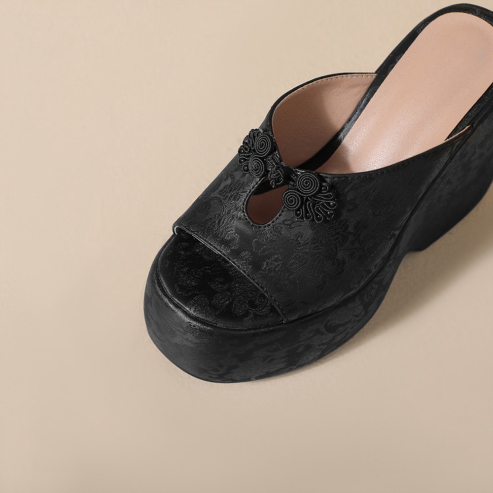 Dames muiltjes met sleehak, pl - Embroidery Ai recensie en prijs