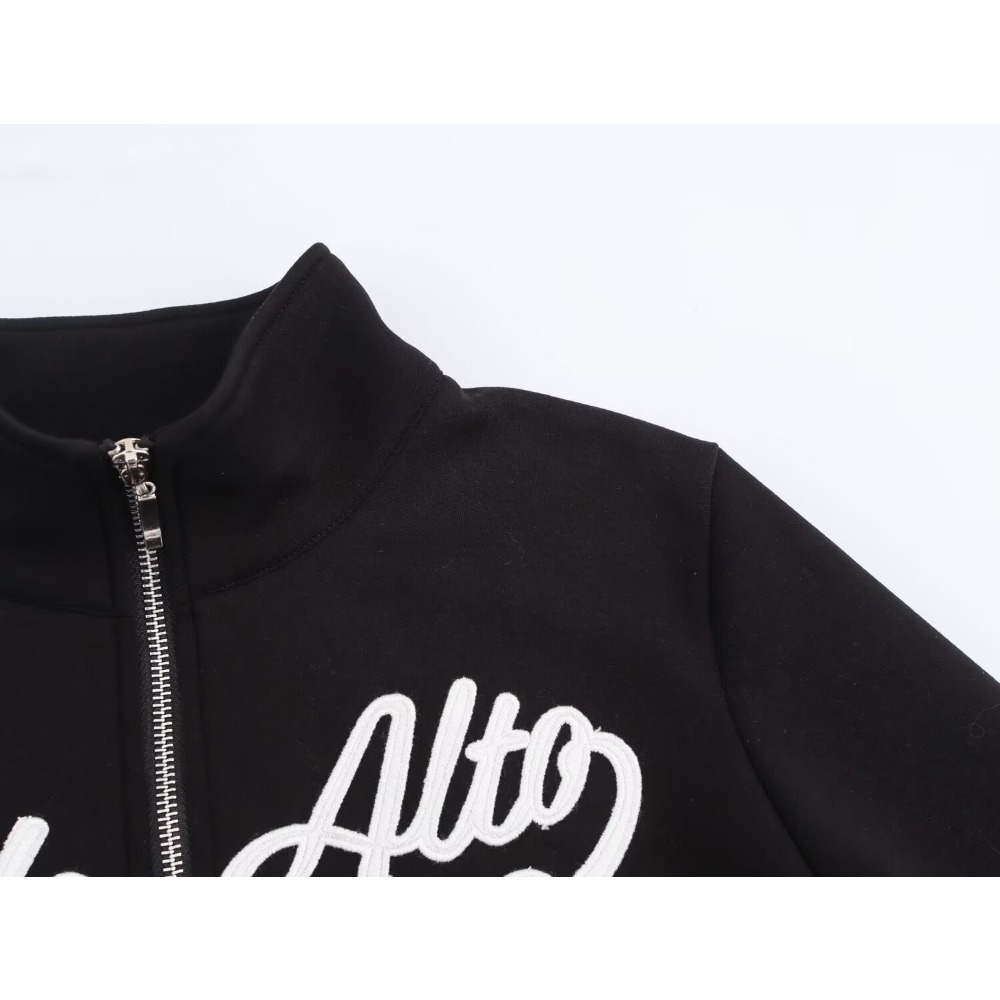 Casual zwarte Varsity-sportset - Embroidery Jacket recensie en prijs