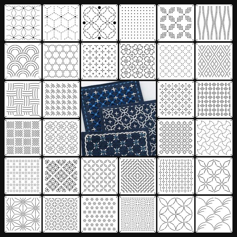 [J]9/32 stuks Sashiko borduurw - Embroidery Gift recensie en prijs