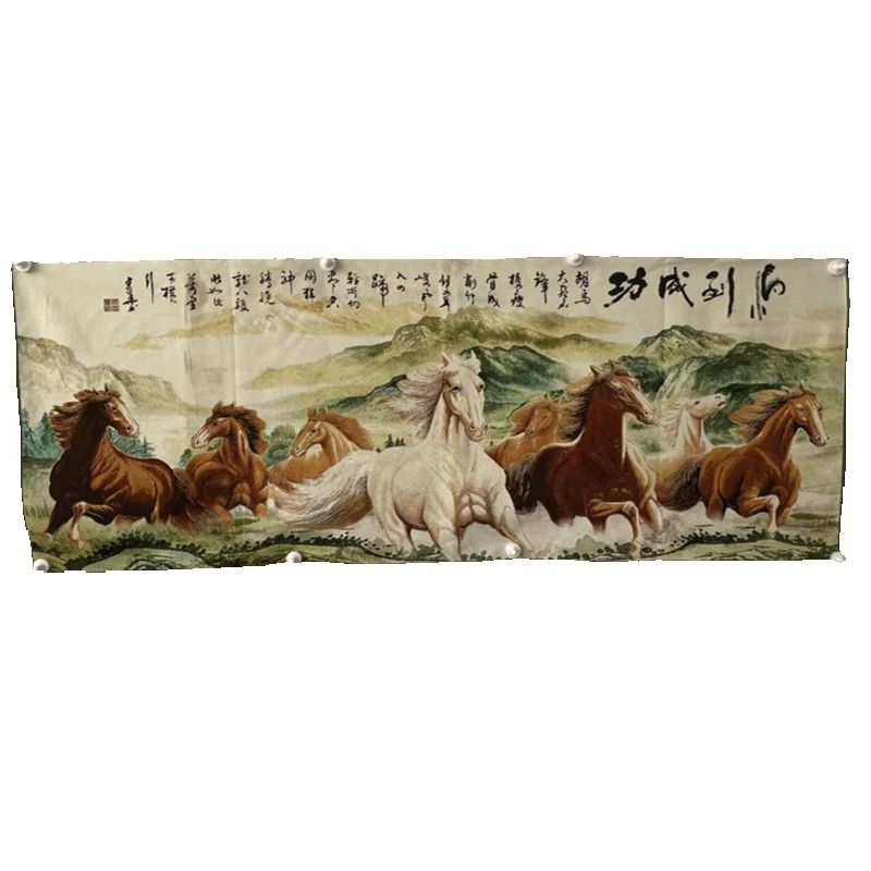 Chinese oude kleurige brokaat  - Embroidery Artwork recensie en prijs
