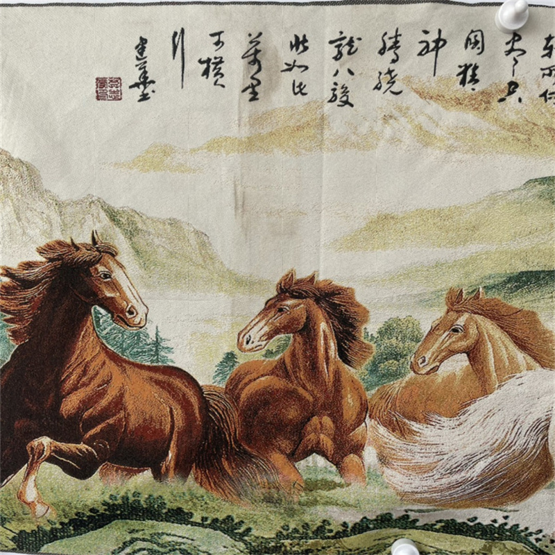 Chinese oude kleurige brokaat  - Embroidery Artwork recensie en prijs