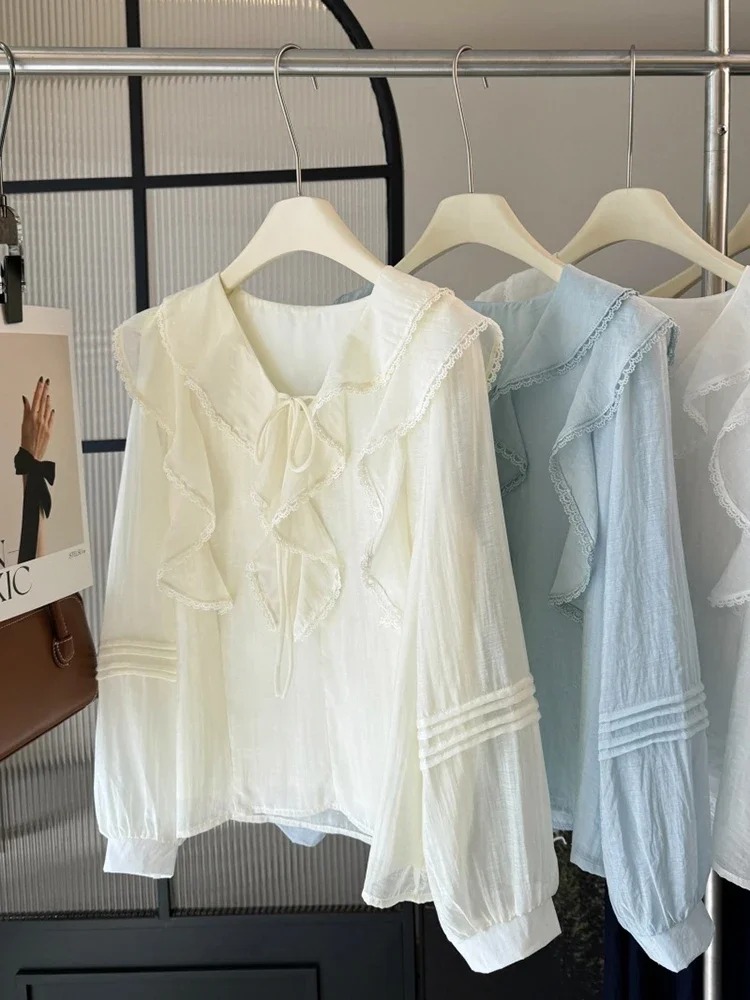 Franse V-hals chique blouse me - Embroidery Origin recensie en prijs
