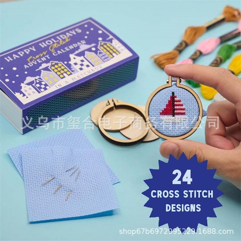 DIY Kerst Cross Stitch Advents - Embroidery Xmas Kits recensie en prijs