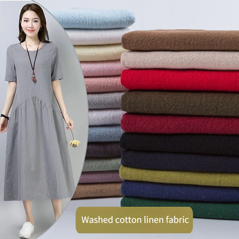Zomer katoen linnen crepe stof - Linen Fabric Natural recensie en prijs